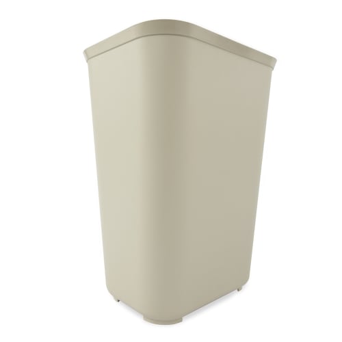 Rubbermaid® Fire Resistant, 40 Quart Wastebasket, Beige